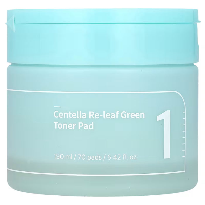 Numbuzin - No.1 Centella Re-Leaf Green Toner Pad, 190ml/70pads
