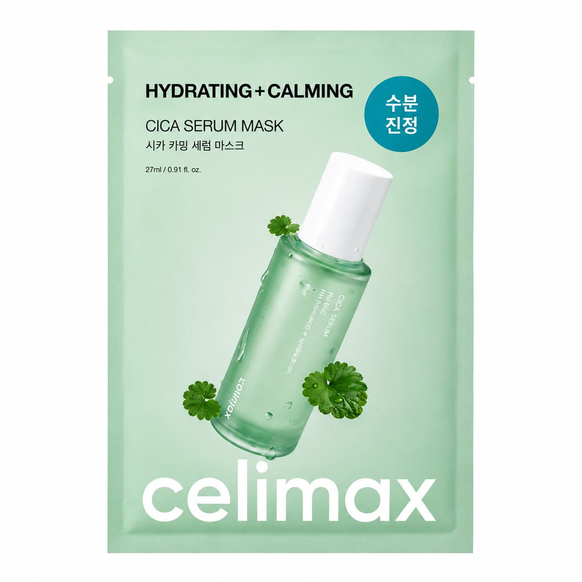 Celimax - The Real Cica Calming Ampoule Mask, 27ml, 1 piece — cosmética coreana HANA