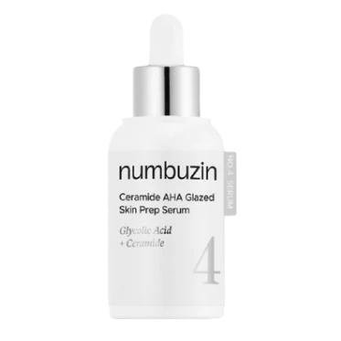 Numbuzin - No.4 Ceramide AHA Glazed Skin Prep Serum · 30ml — cosmética coreana HANA