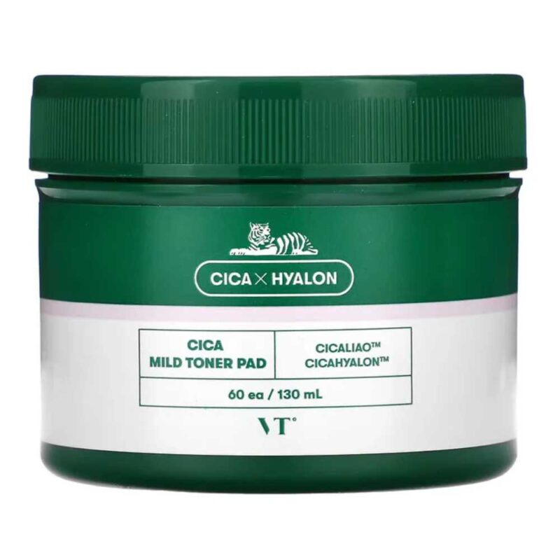 VT Cosmetics - VT Cica Mild Toner Pad, 60 pads — cosmética coreana HANA