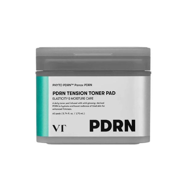 VT Cosmetics - PDRN Tension Toner Pad, 170ml, 60pads — cosmética coreana HANA